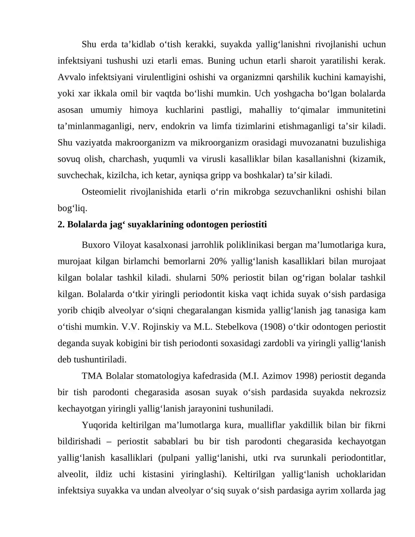 Bolalarda surunkali odontogen osteomielit 4
