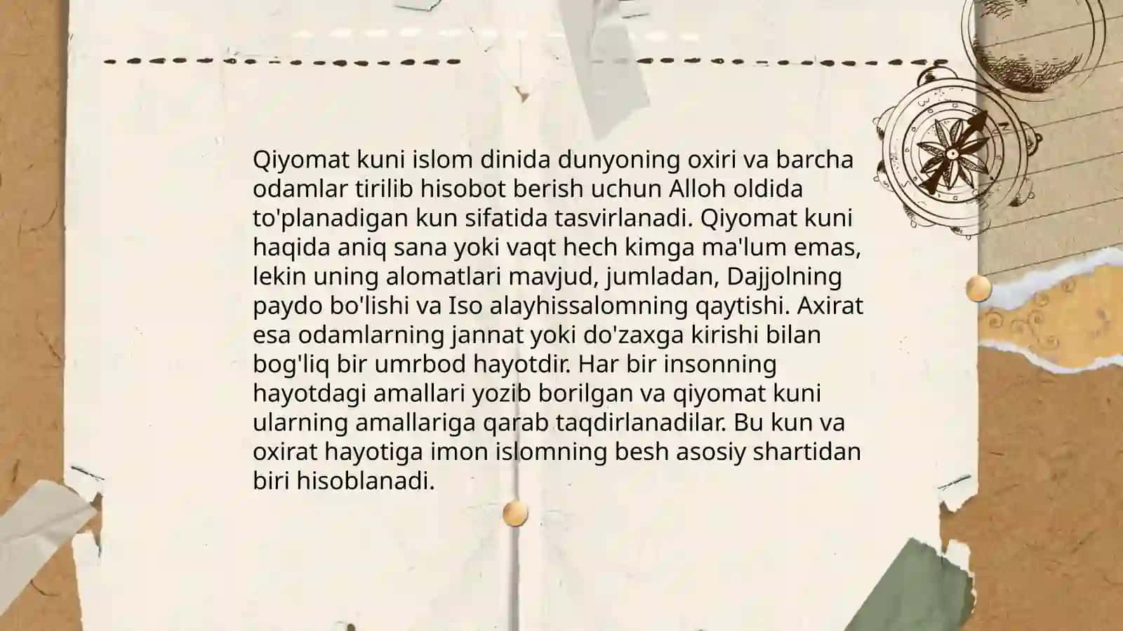 Eshxotologiyani mohiyati va oxiratdagi dunyosi 4