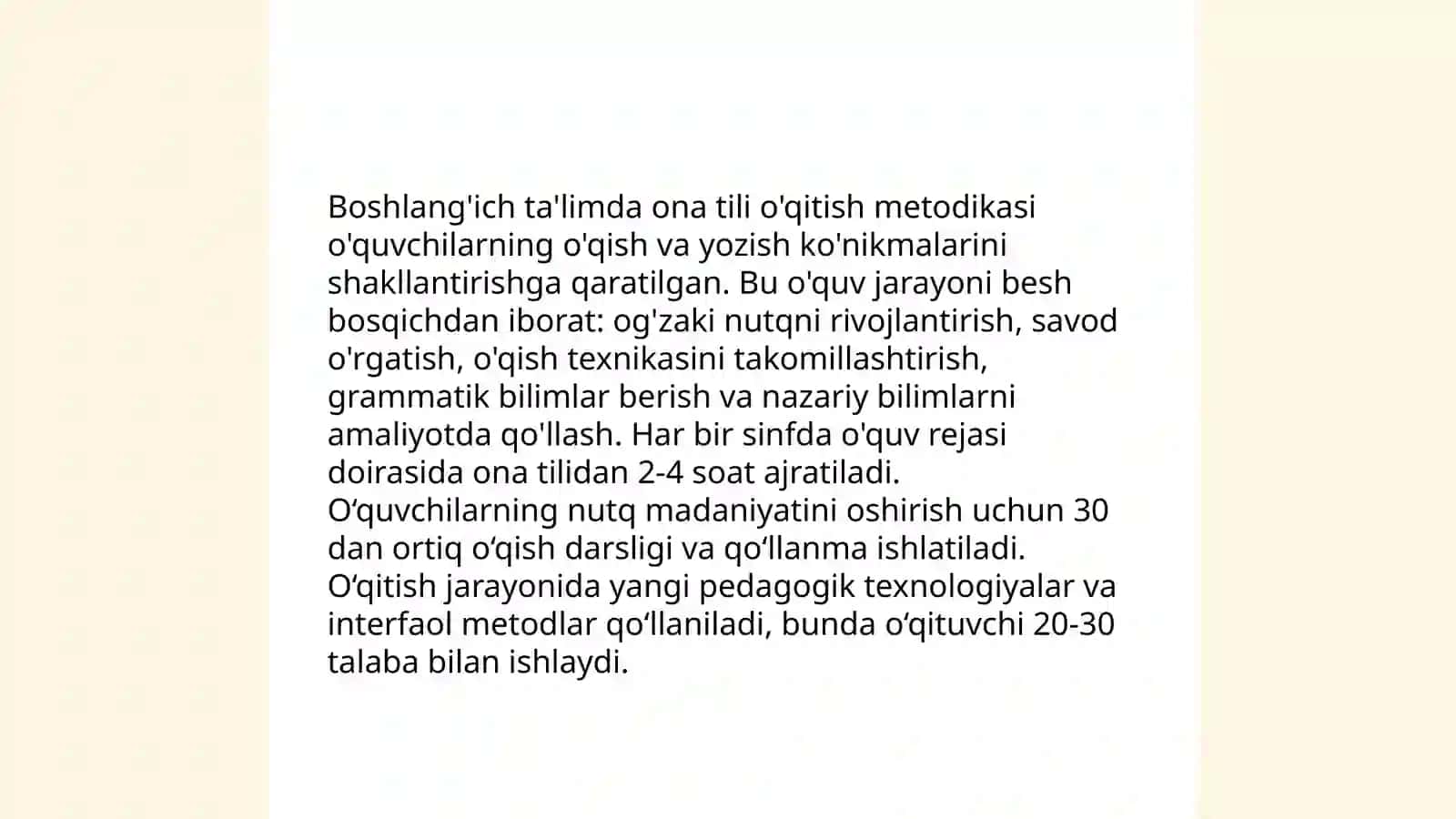 6-sinf Ona tili darslarini tashkil qilish mazmuni, usul va vositasi 4