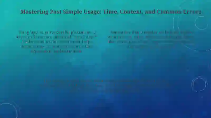 Past simple tense 4