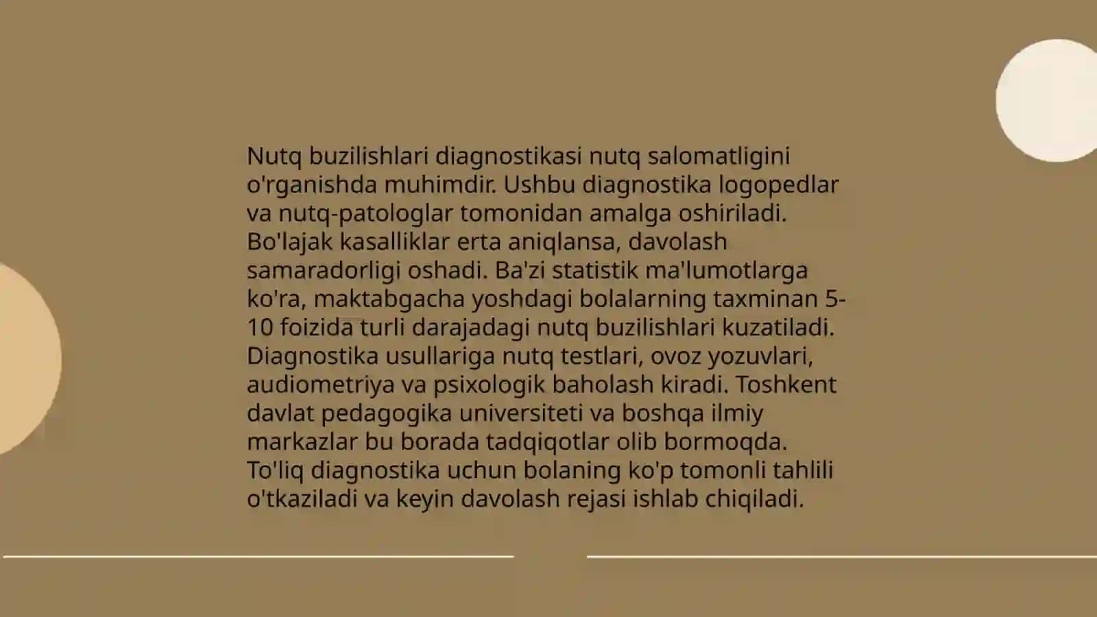 Nutq buzilishlariga ega bo'lgan bolalarning tibbiy pedagogik hujjatlarini tekshirish 4