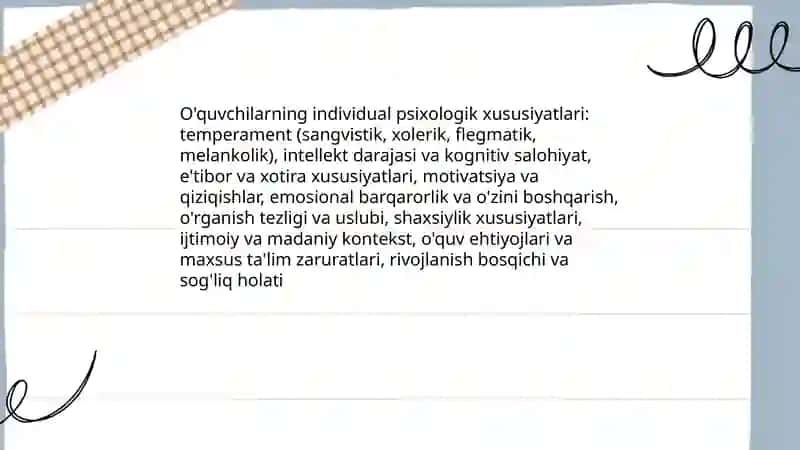 Pedagogik psixalogiya: ôqitish va ôrganish 4