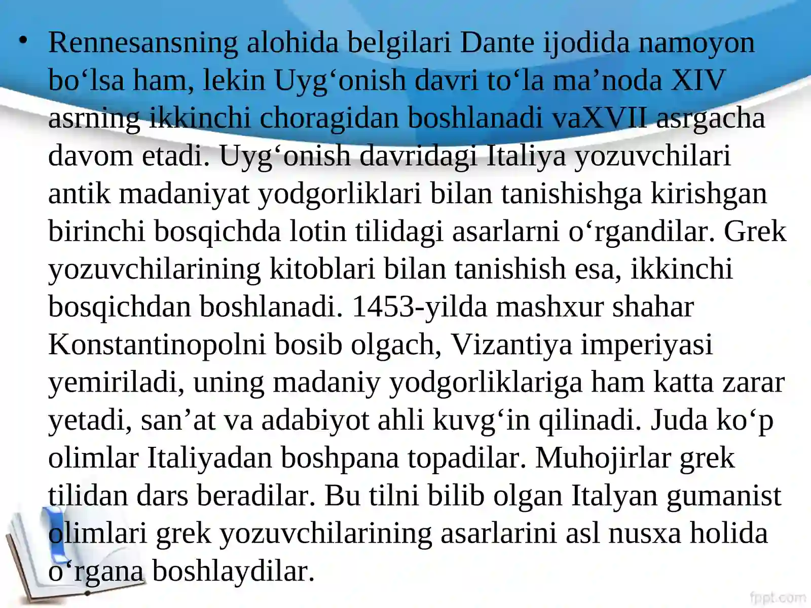 ISPANIYADA UYG‘ONISH DAVRI ADABIYOTI 4