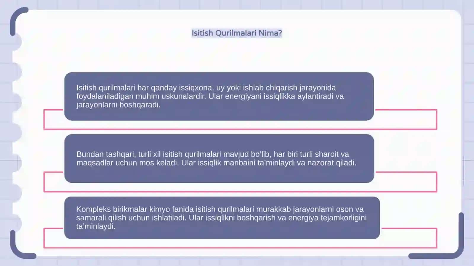 Kompleks birikmalar kimyosi fanidan ishlatiladigan isitish qurilmalari va ularning ishlatilishi 4