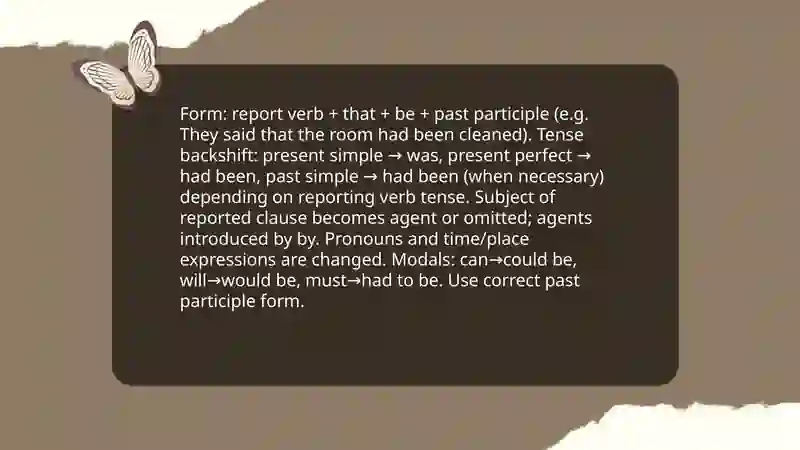 Reporting with passive verbs 4