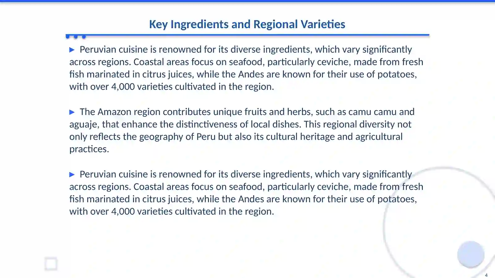 Gastranomy in Peru 4