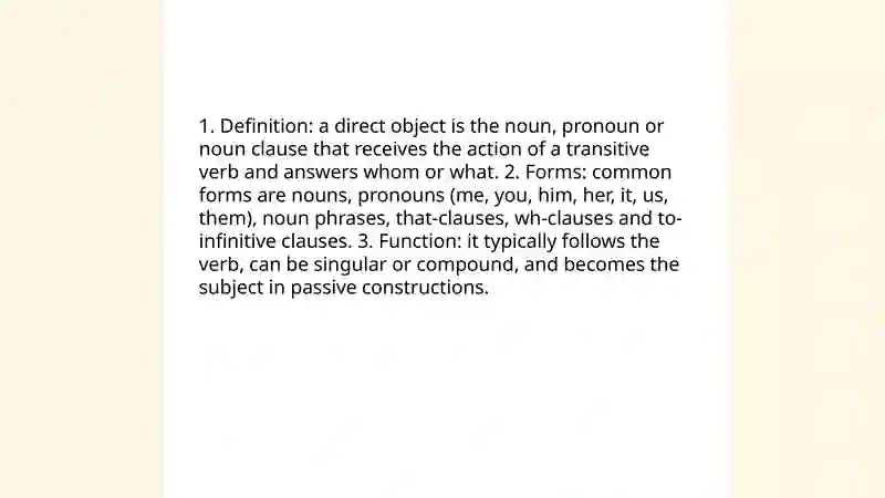 Verbs objectivs and complements 4