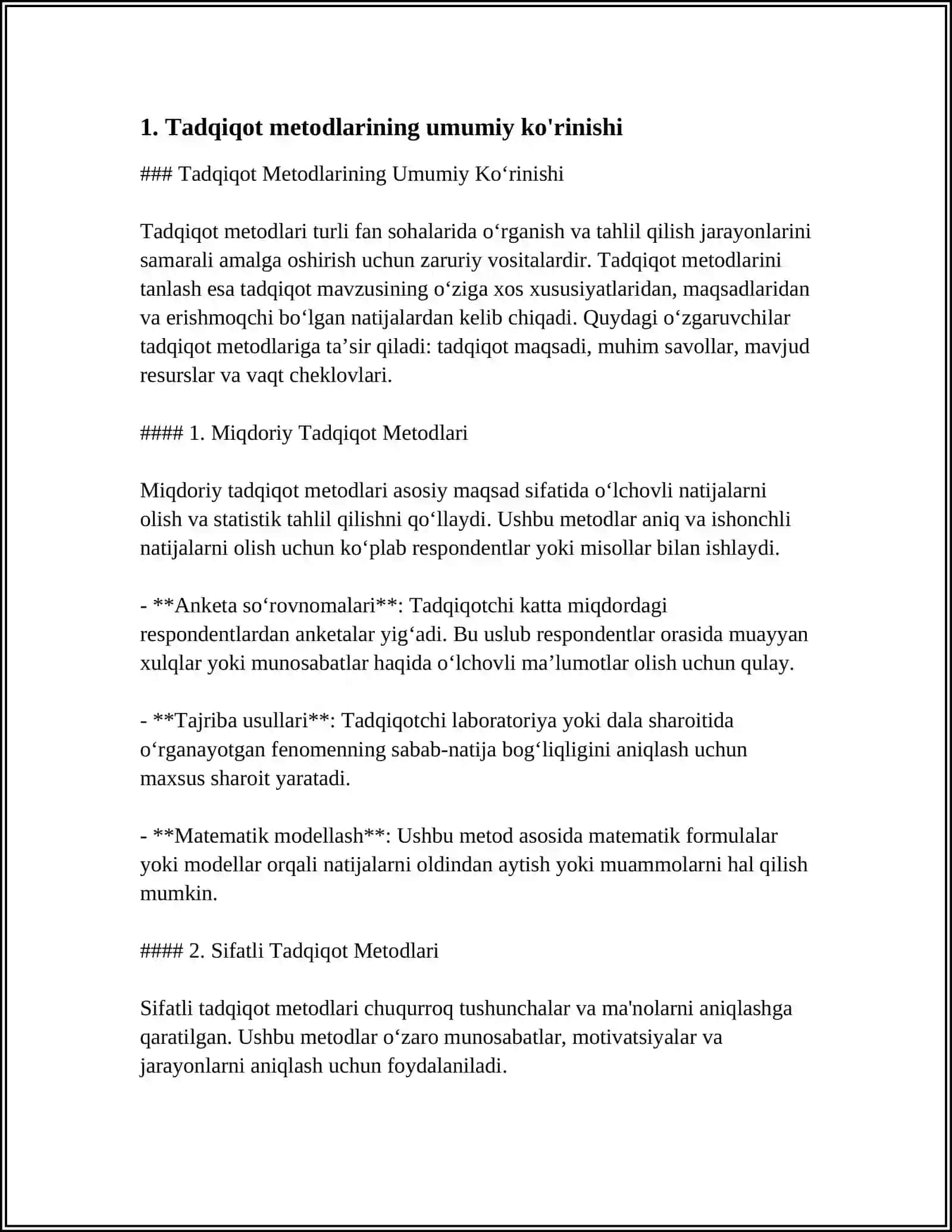 PSIXOLOGIYASINING TADQIQOT METODLARI.PSIXIKANING FILOGENTIK TARAQQIYOTI 4