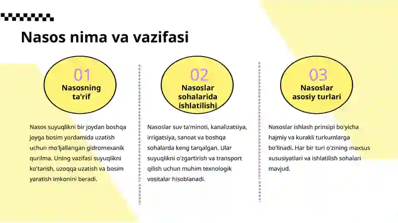 Nasoslar: Turlari va Asosiy Parametrlari 4