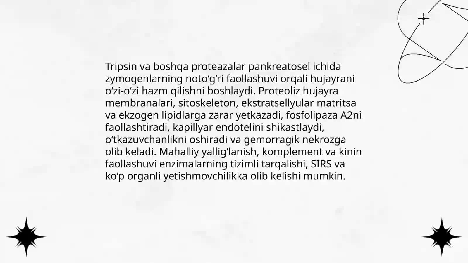 O'tkir pankreatit kelib chiqishi va davolashning biokimyoviy asoslari 4