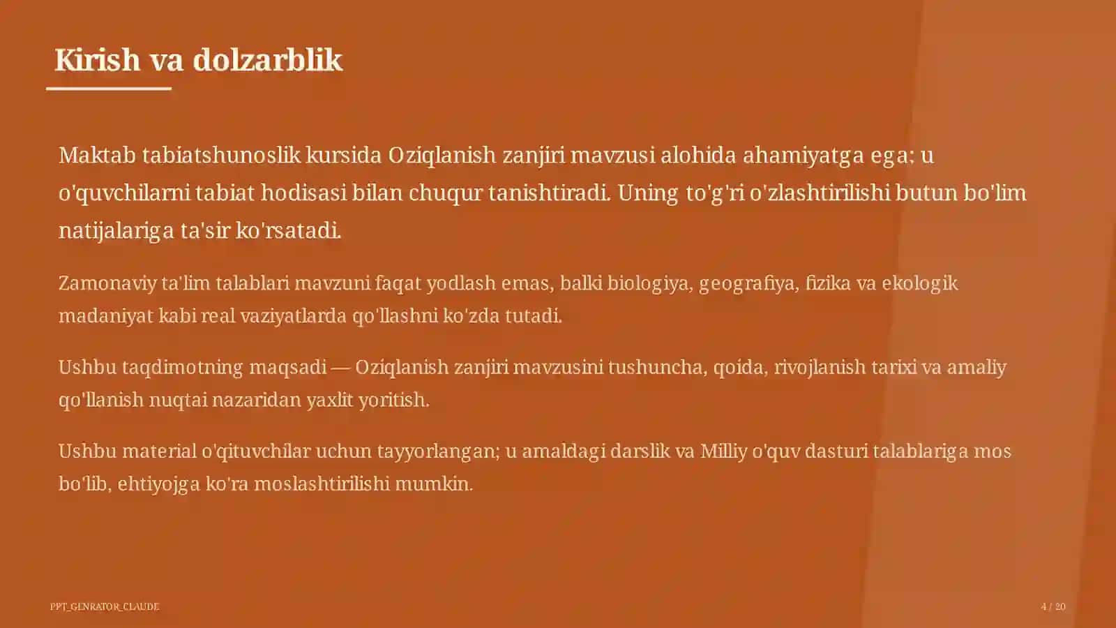 Oziqlanish zanjiri (3-sinf) 4