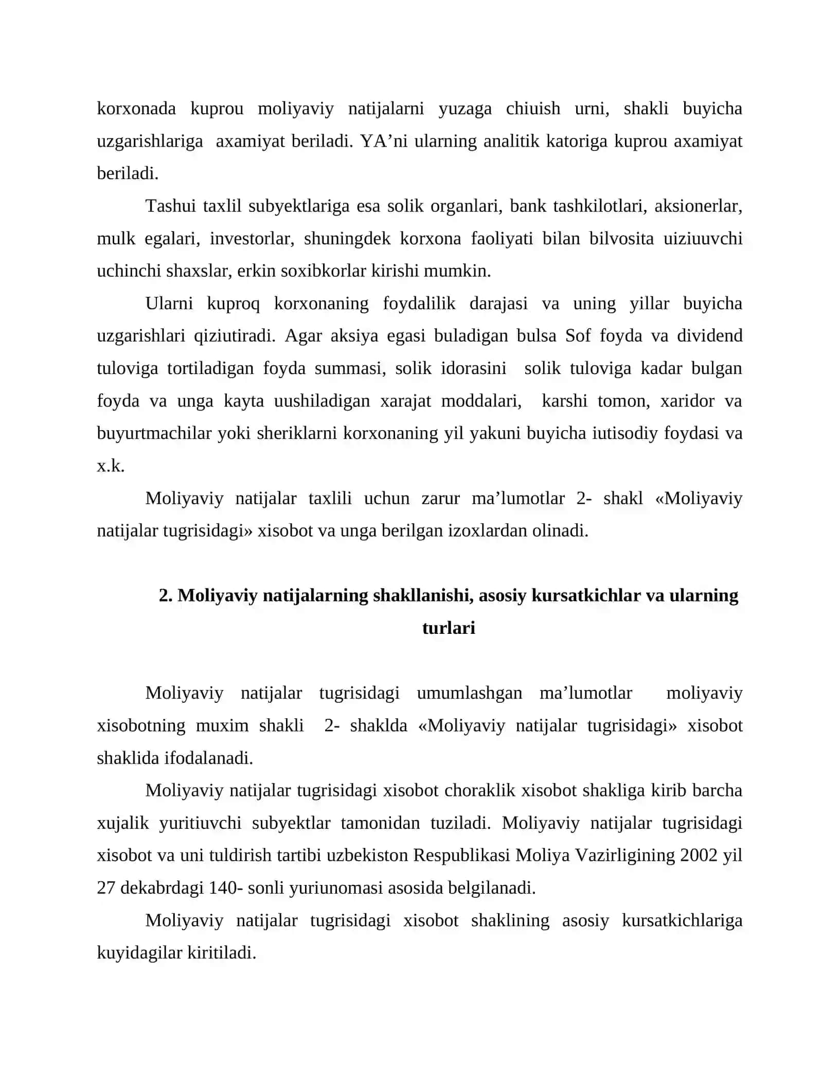 Moliyaviy natijalar taxlili 4