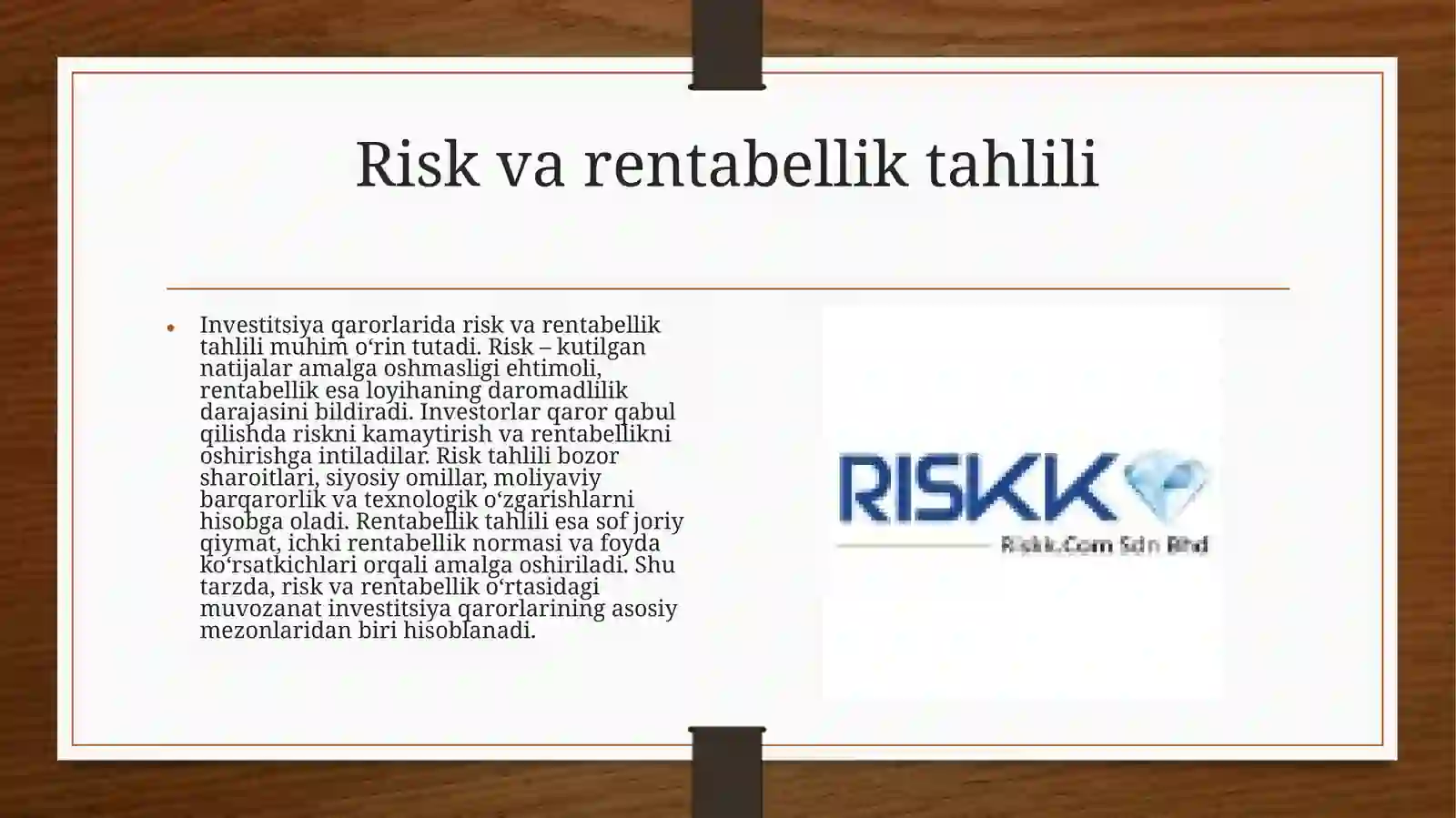 Investitsiya qarorlarininga sosiy mezonlari 4