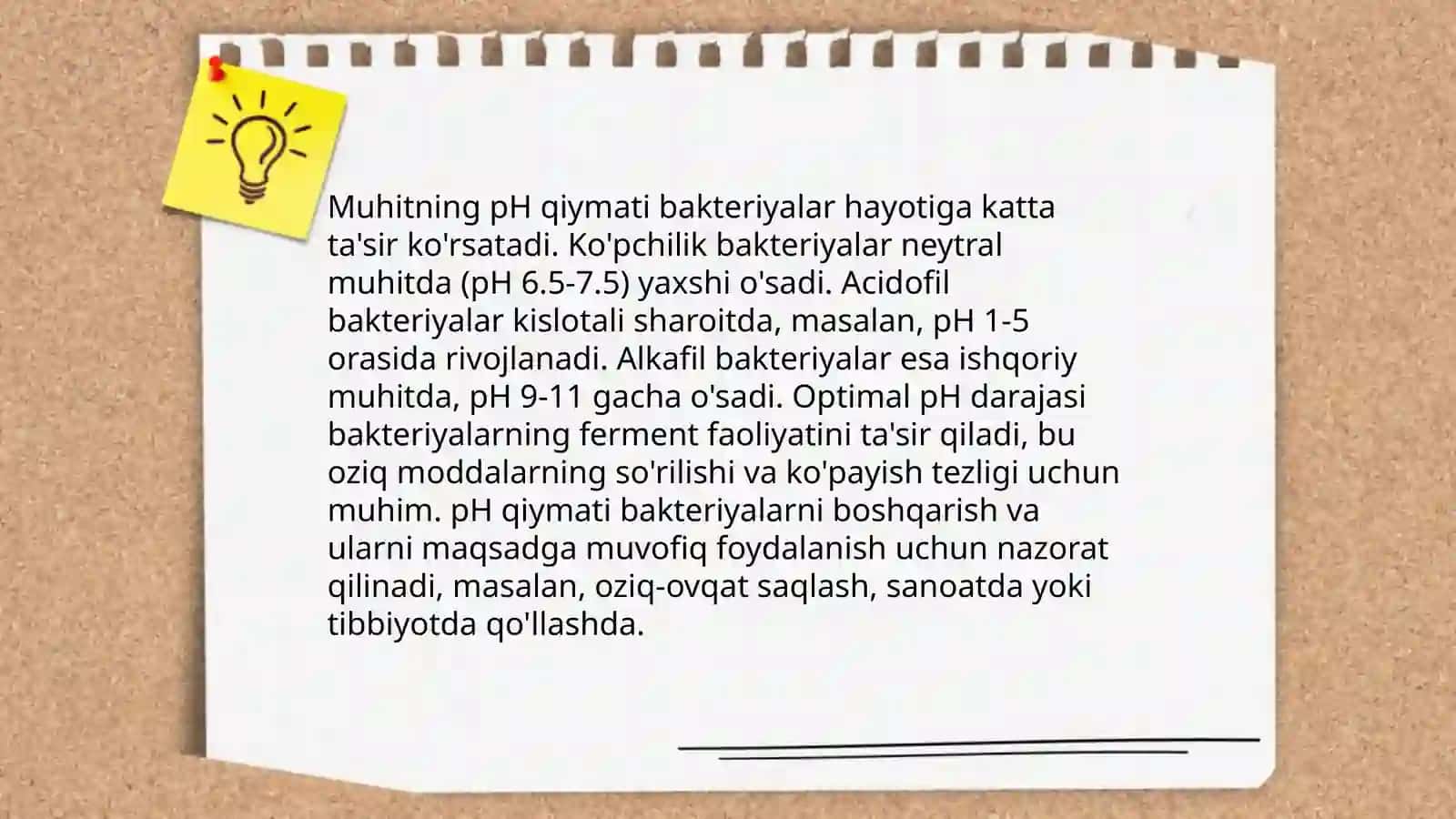 Kislotalilik darajasi va mikroorganizmlar 4