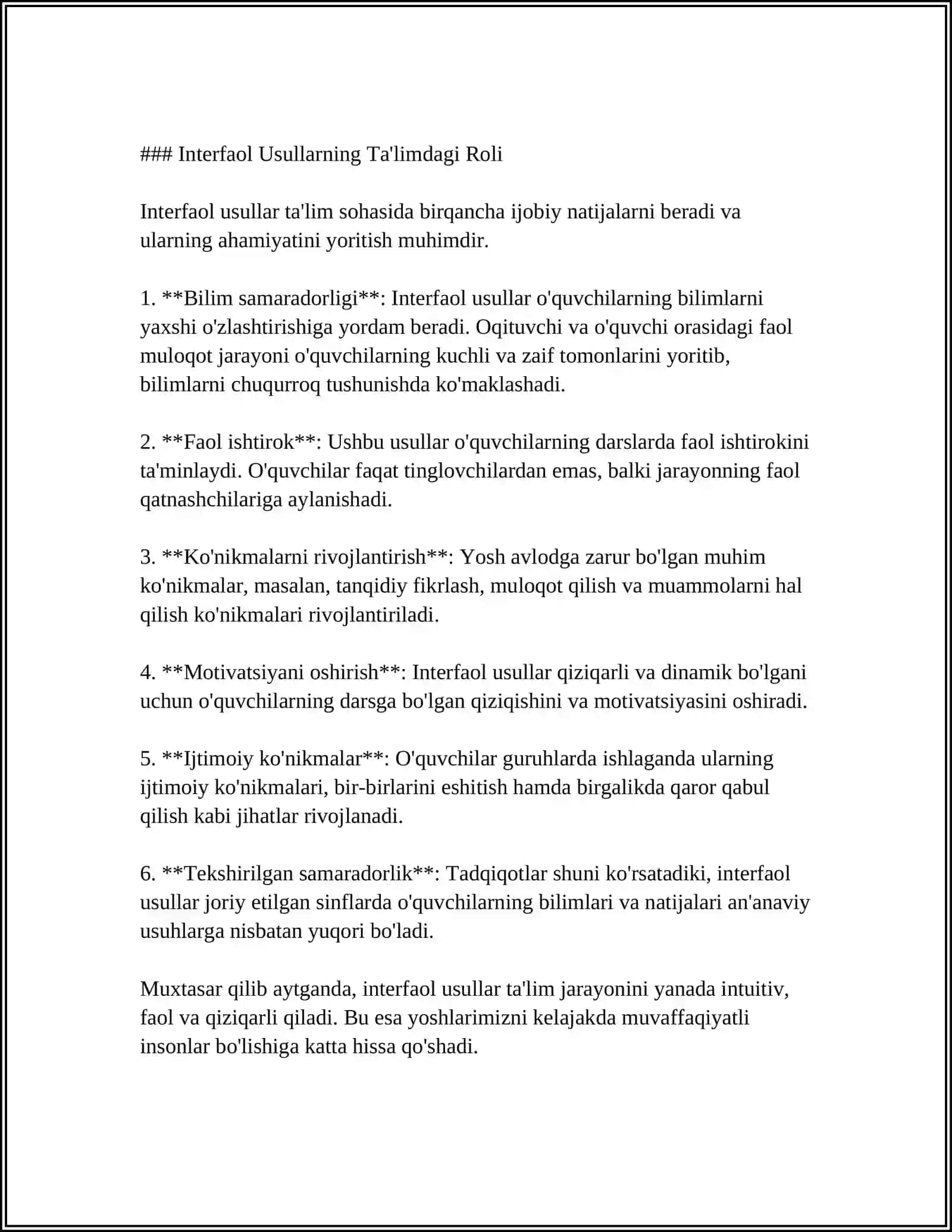 INNAVATSIYA.TEHNALOGIYA DARSLARIDA INTERFAOL USULLARINING QÒLLANILISHI 4