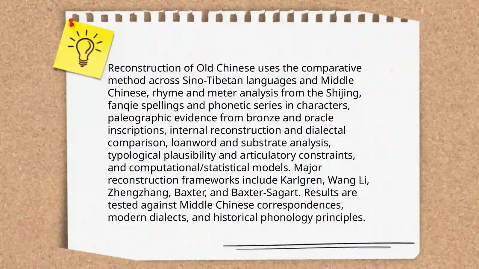 Plan: Old Chinese phonology 4