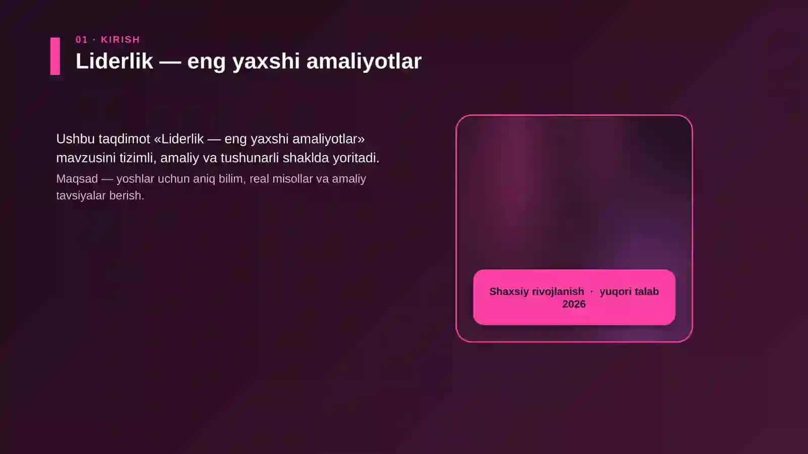 Liderlik — eng yaxshi amaliyotlar 4