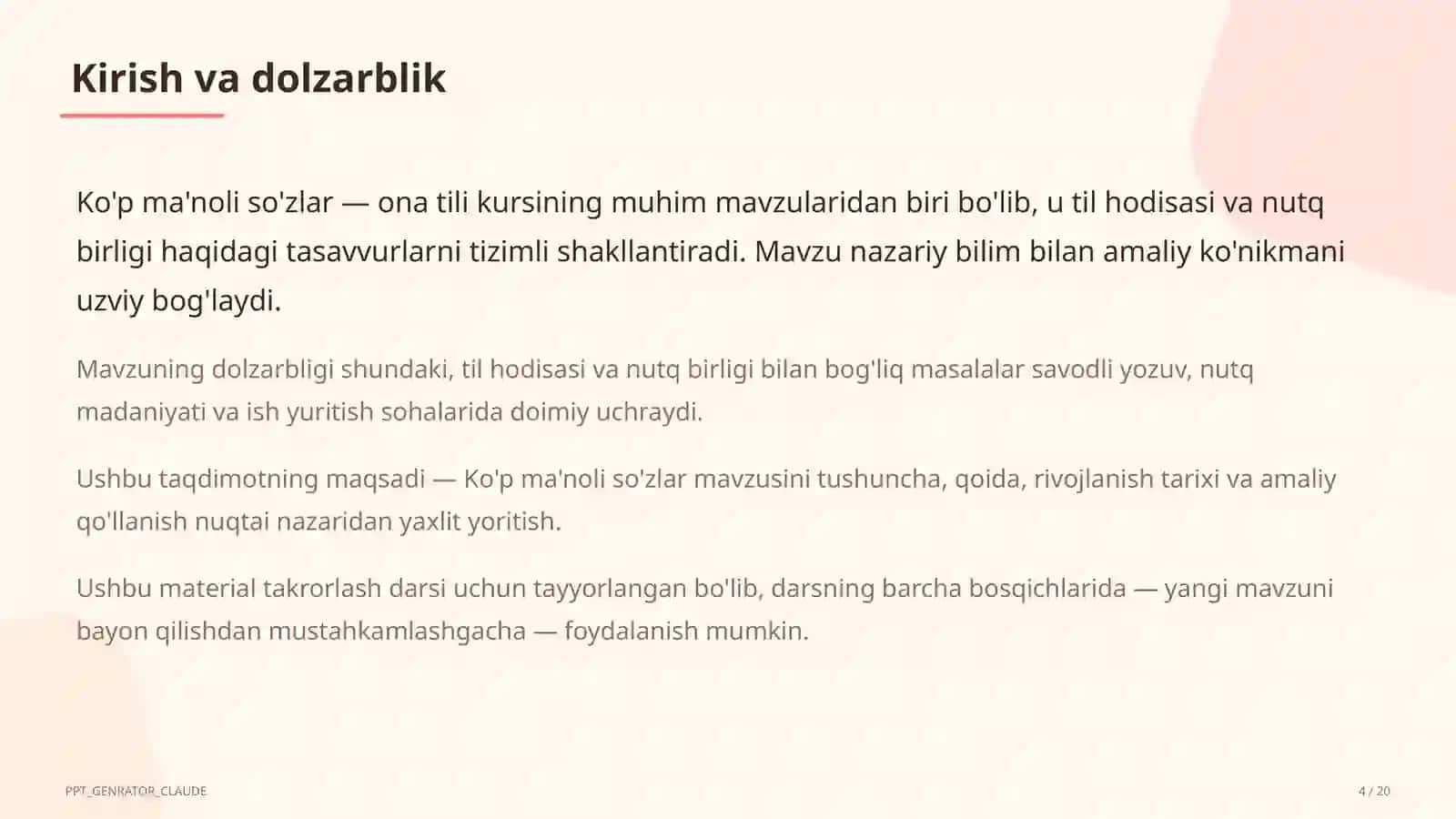 Ko'p ma'noli so'zlar (5-sinf) 4