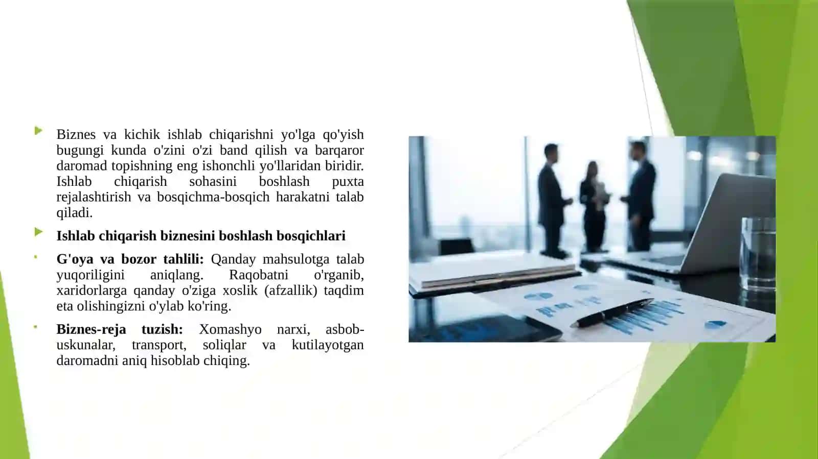 Biznes ishlab chiqarish haqida 4