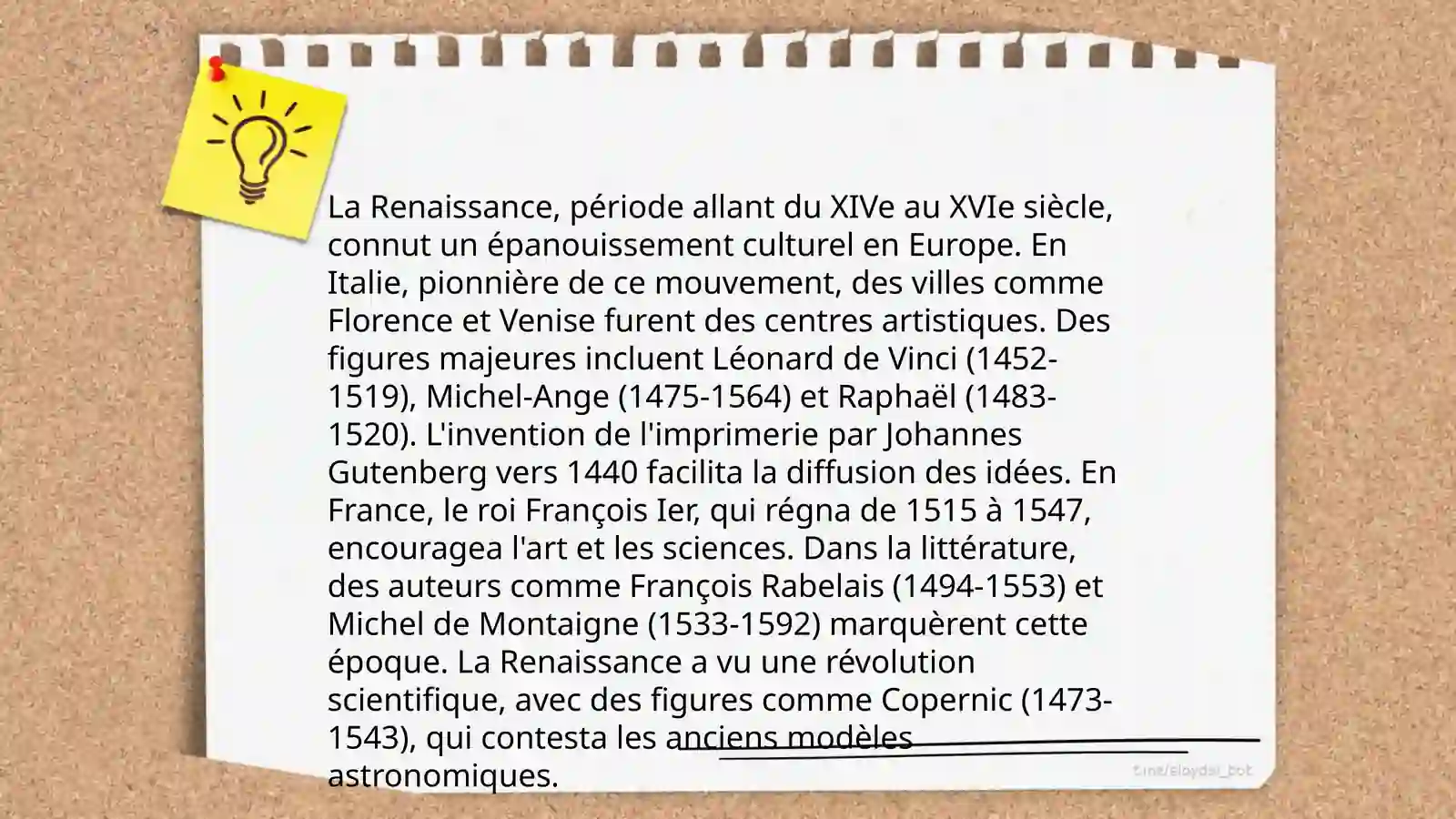 Préparation d'une présentation sur les thèmes passés 4