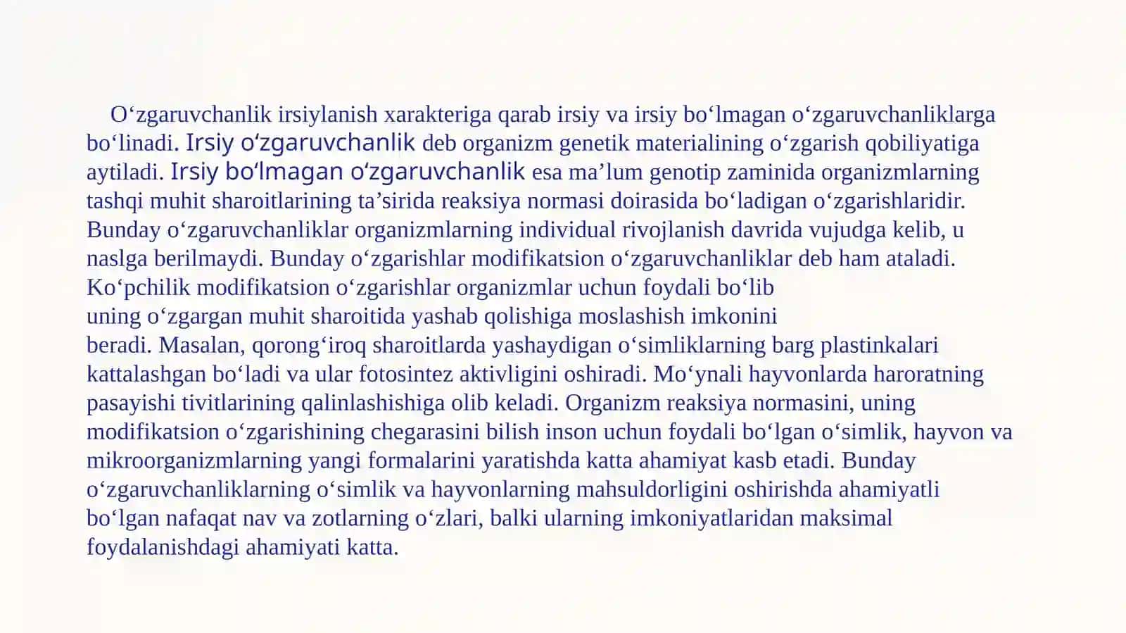 irsiy va irsiy bo’lmagan o’zgaruvchanlik va kasalliklar 4