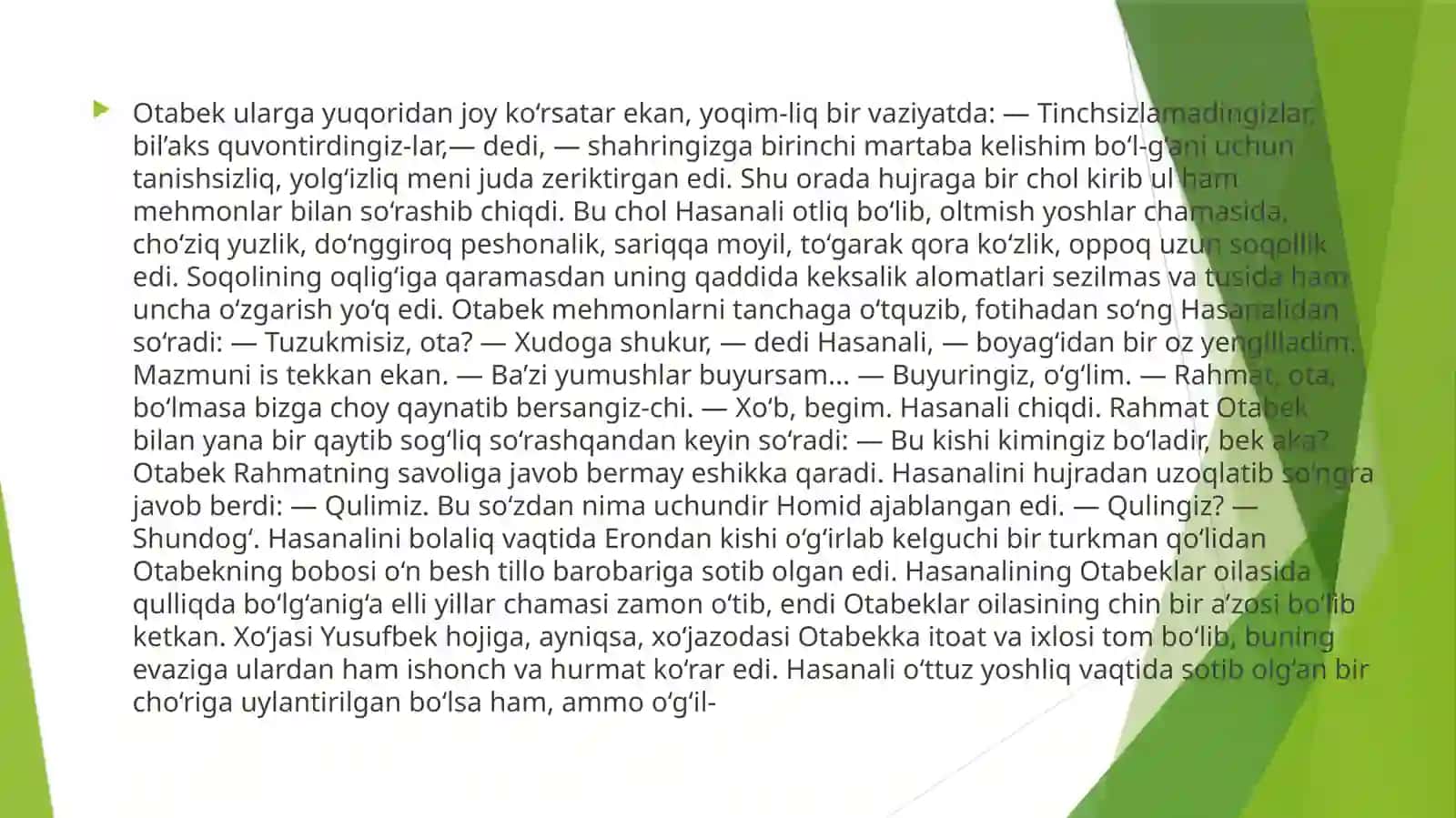 Abdulla Qodiriyning  O’tgan Kunlar asari 4