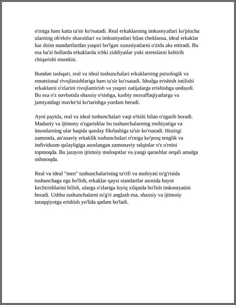 REYAL VA IDIYAL "MEN" TUSHUNCHASI 4