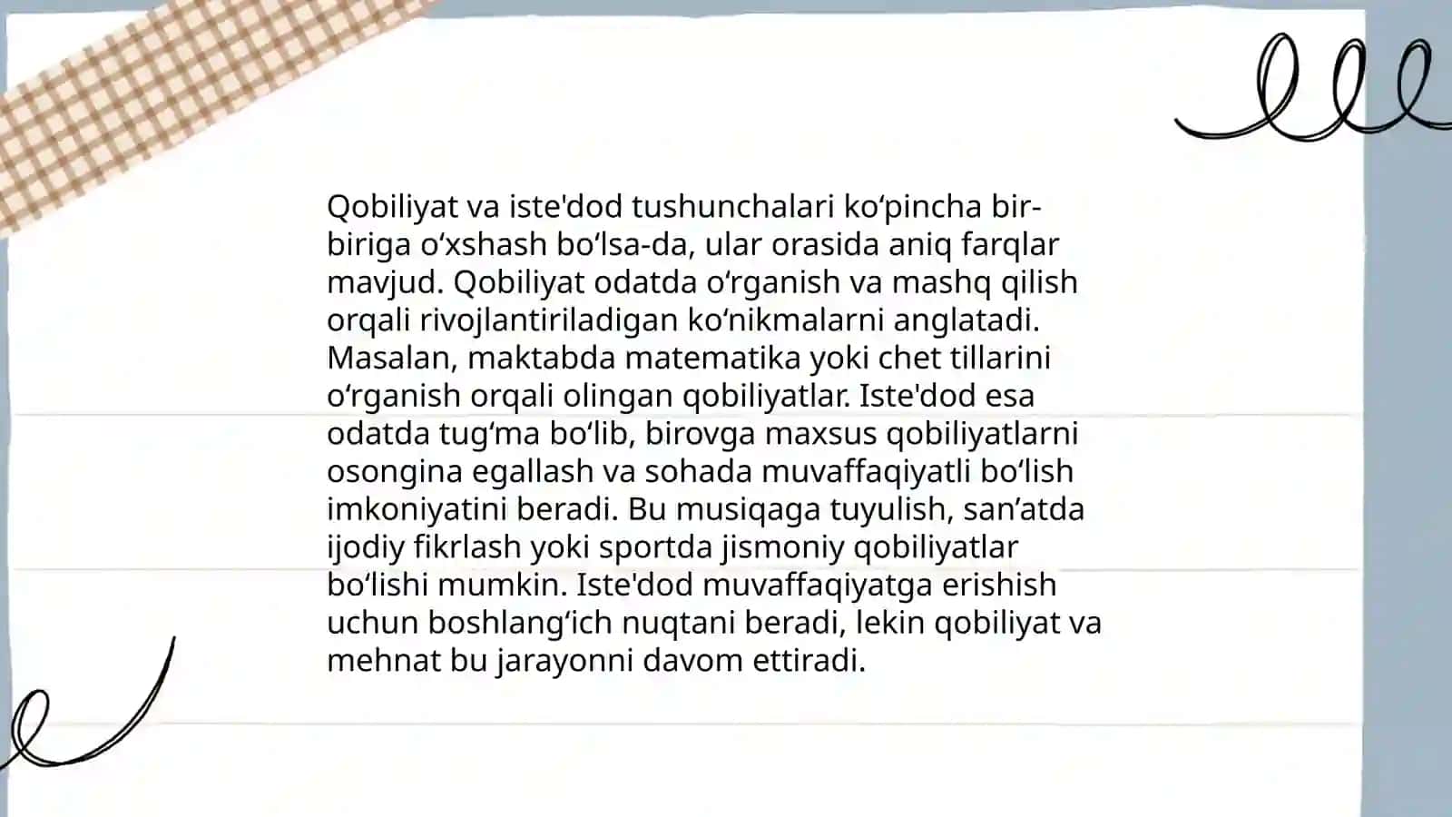 Qobiliyat haqida tushuncha 4