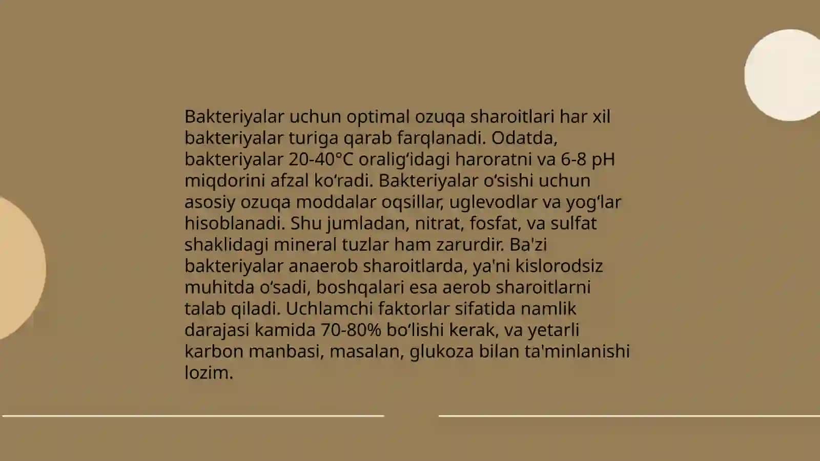 Ozuqa muhitlari 4