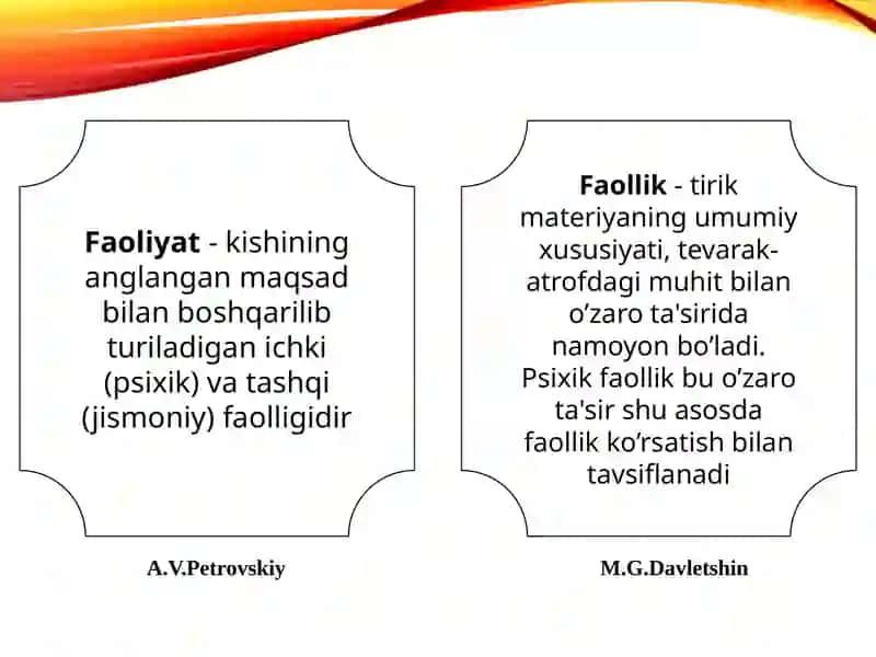 SHAXSNING FAOLIYATI VA MOTIVATSIYA 4