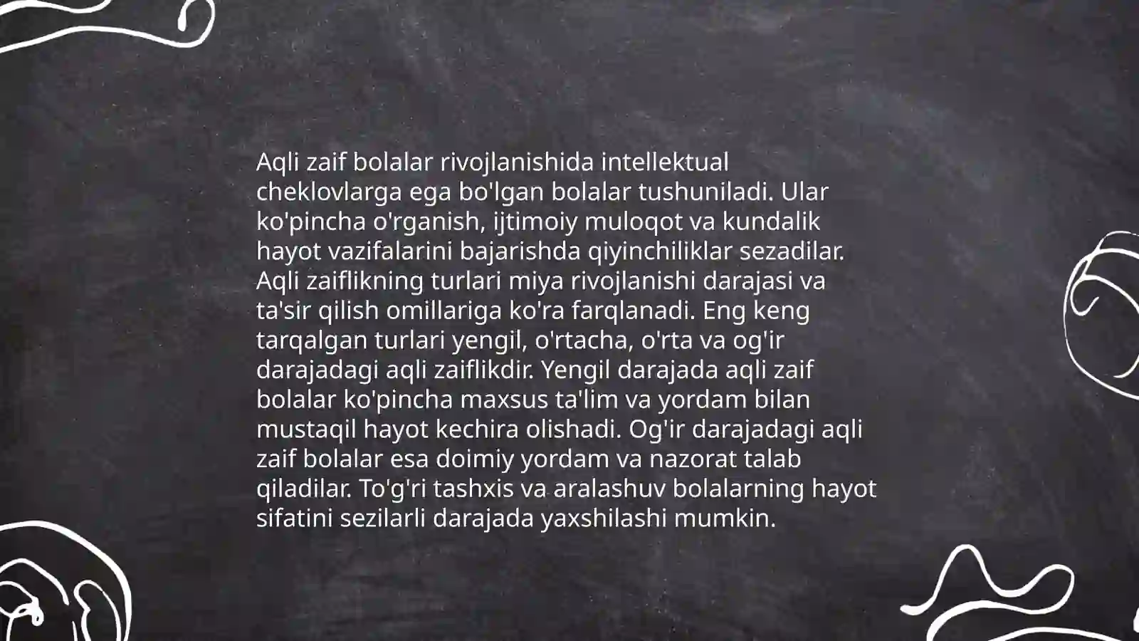 Aqli zaif bolalar 4