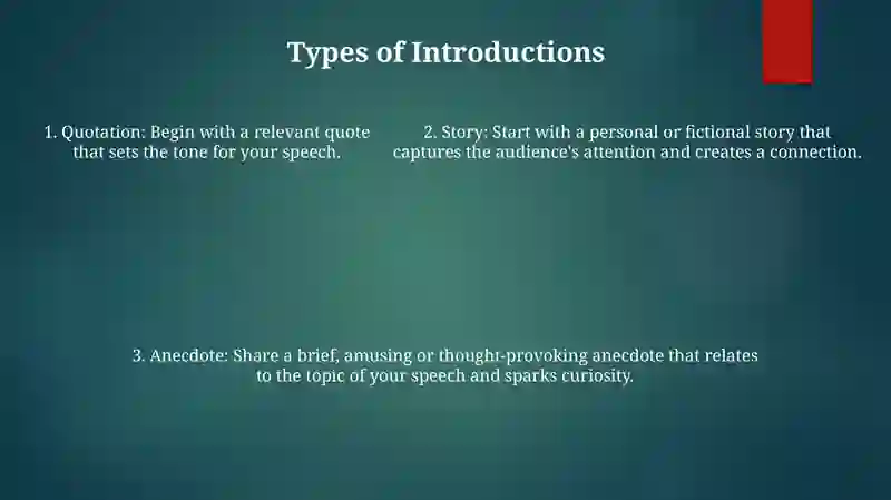 Introductory Speech 4
