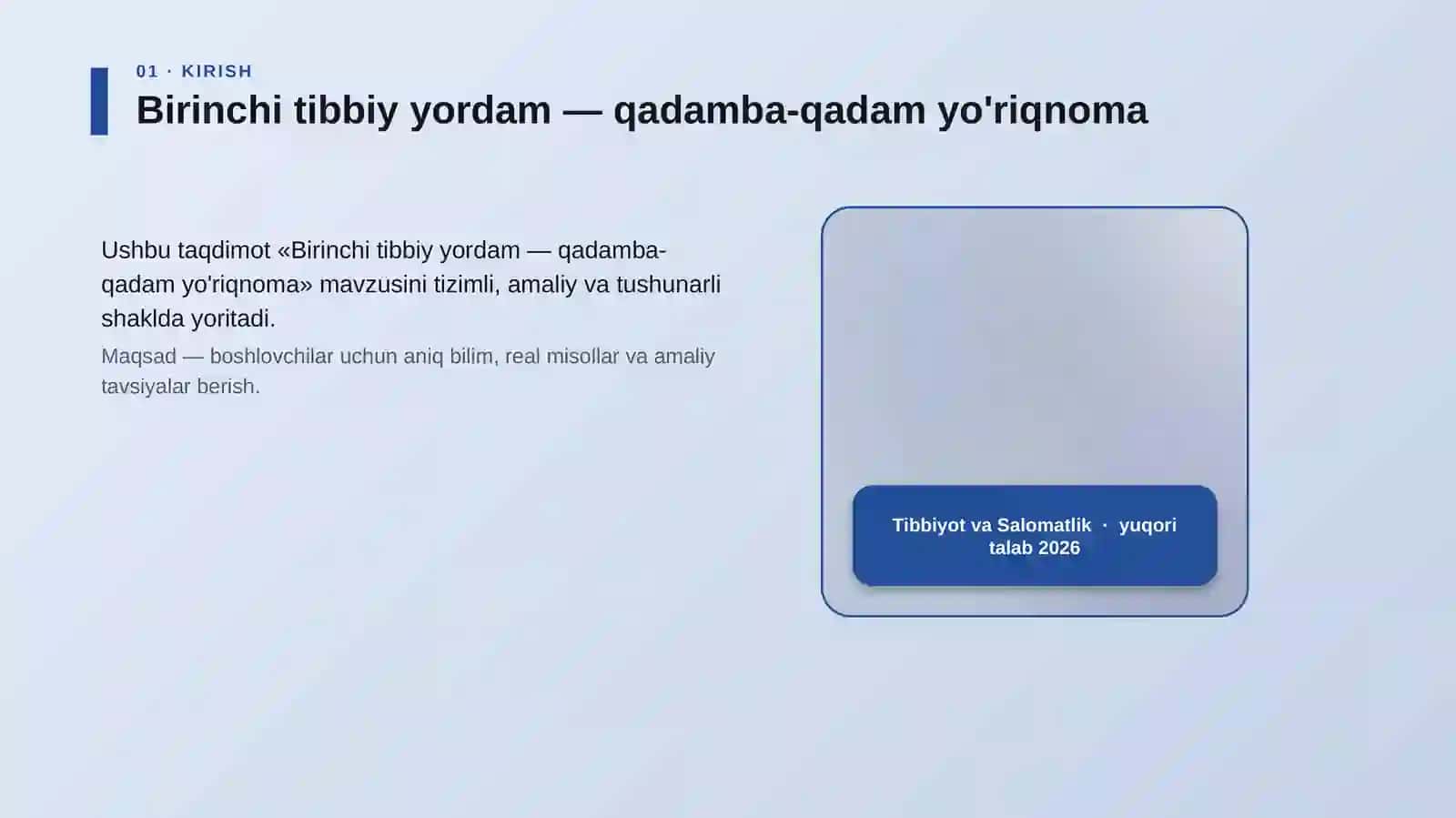 Birinchi tibbiy yordam — qadamba-qadam yo'riqnoma 4