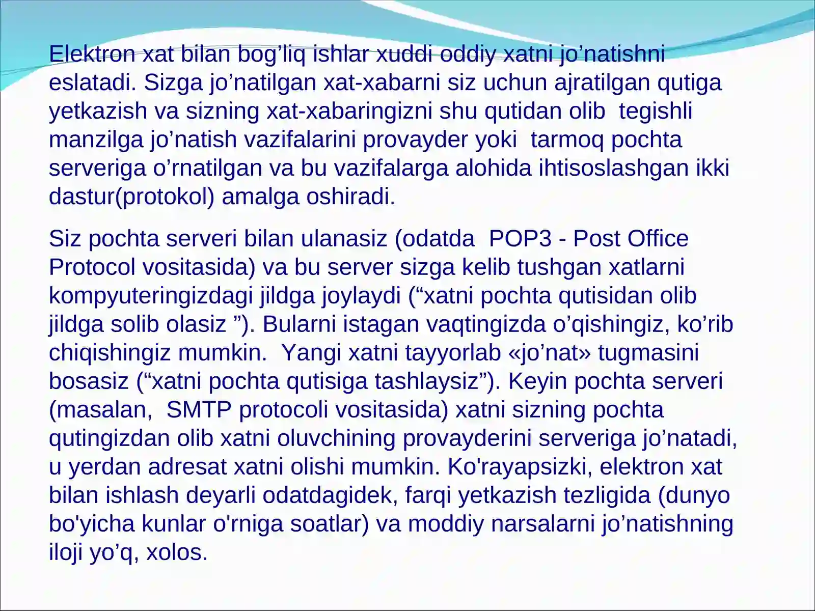 Elektron Pochta(E-mail) 4