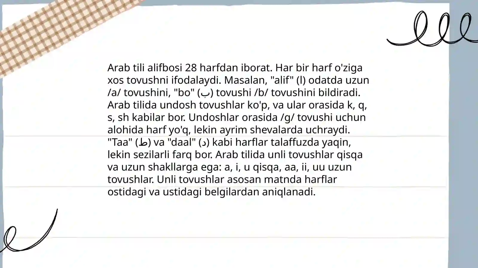 Arab tili grammatikasini õrgatish 4