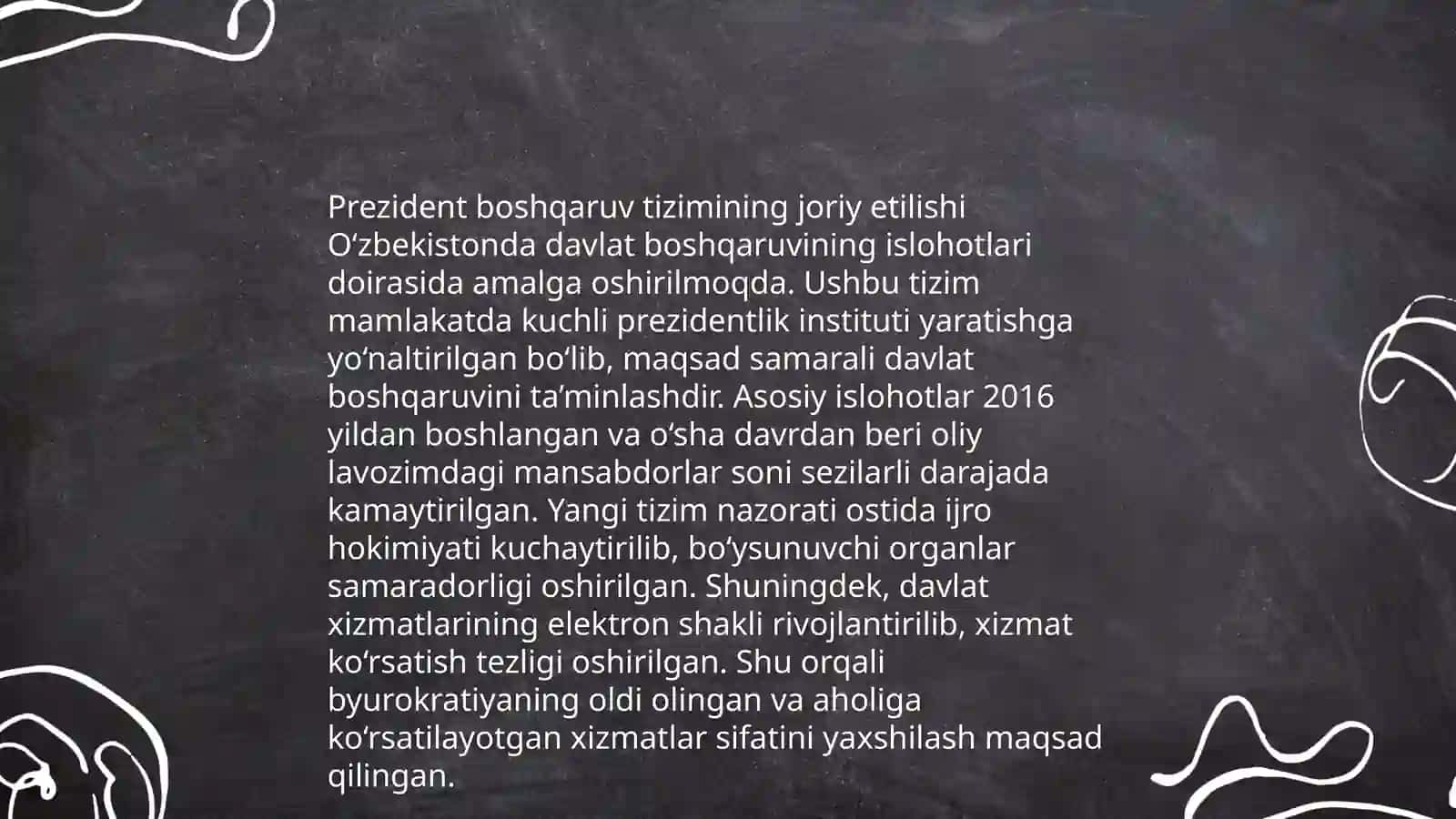 Mustaqillik yillarida davlat boshqaruvi tizimida amalga oshirilgan islohotlar 4