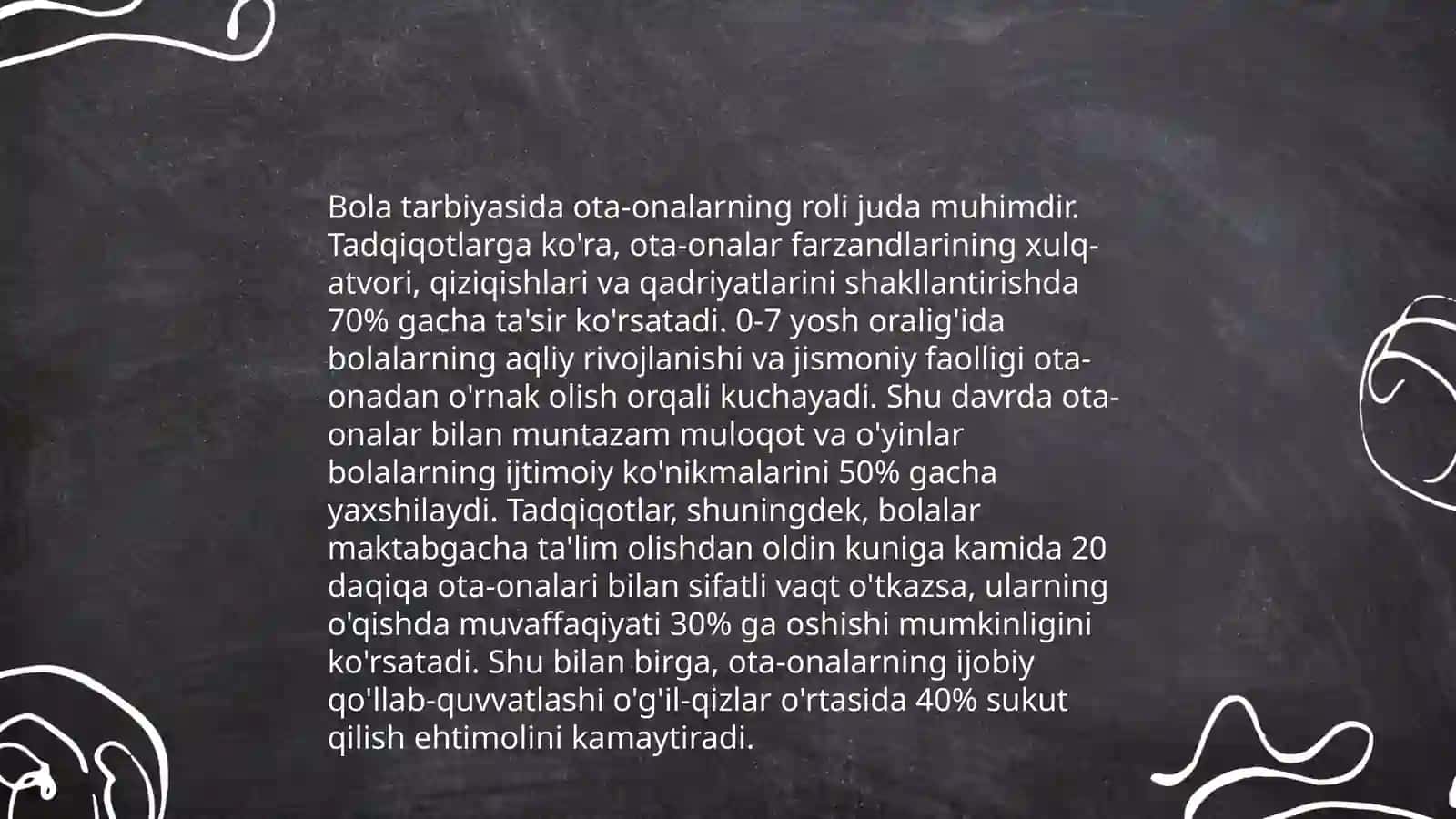 Shifohona pedagogikasida ota onalar bilan hamkorlik 4