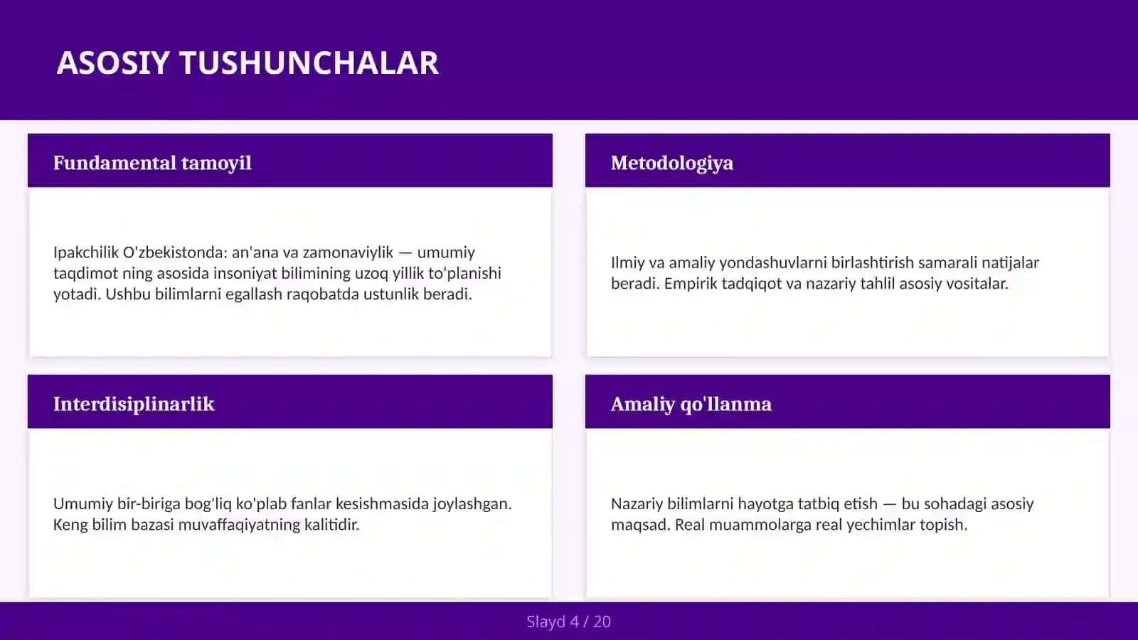 Ipakchilik O'zbekistonda: an'ana va zamonaviylik — umumiy taqdimot 4