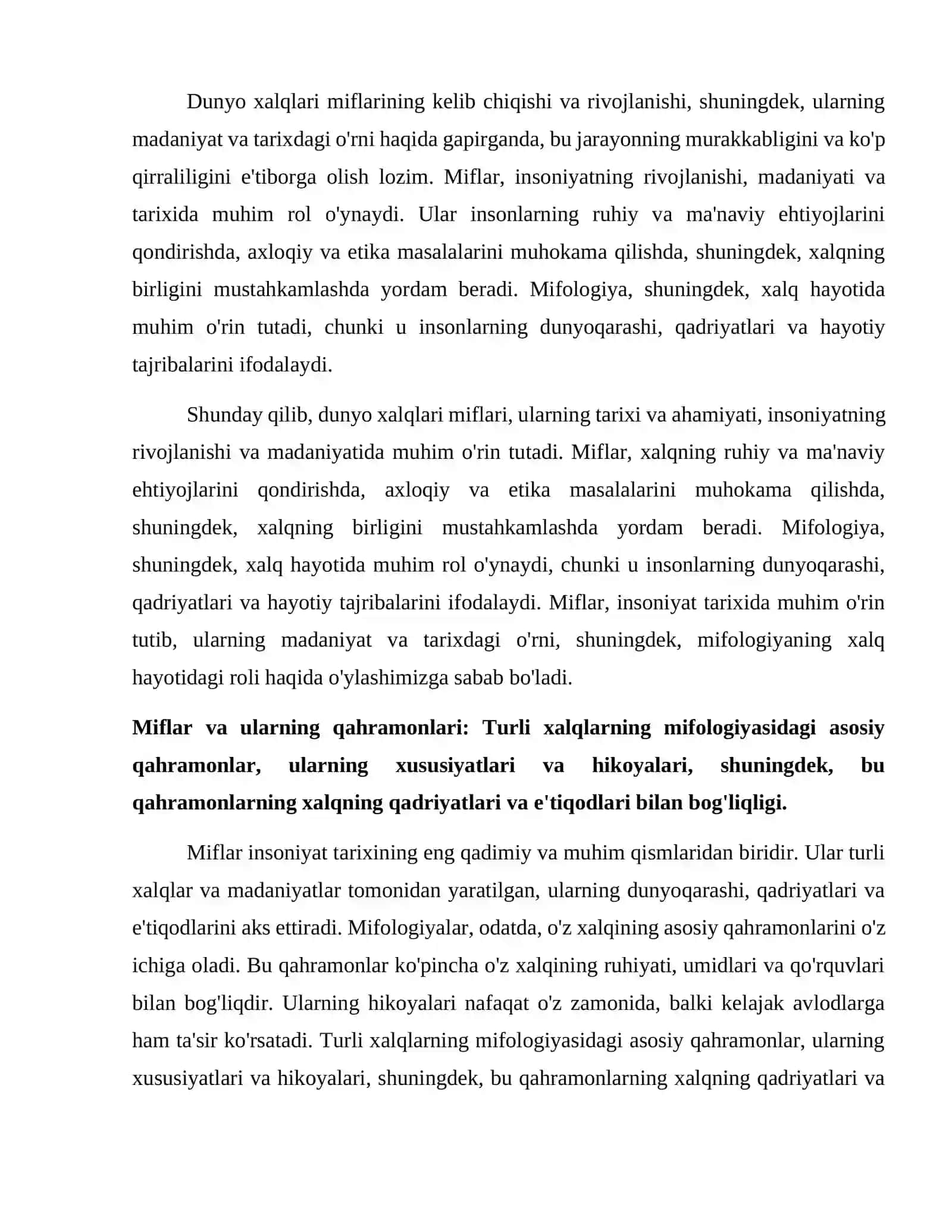 Dunyo xalqlari miflari 4