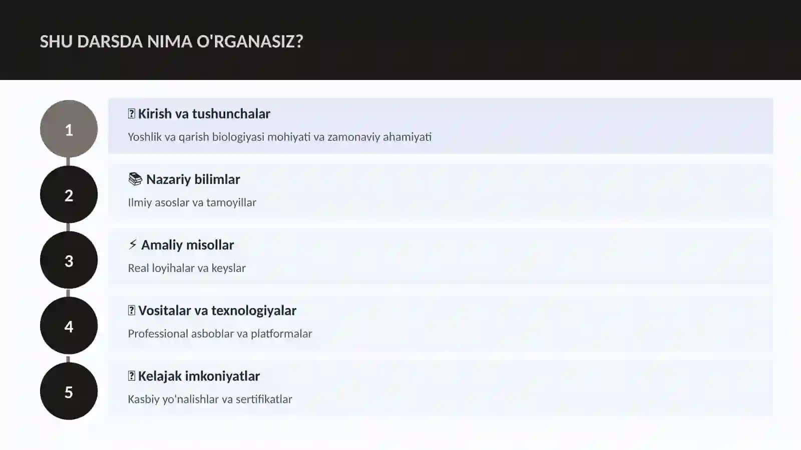 Yoshlik va qarish biologiyasi 4