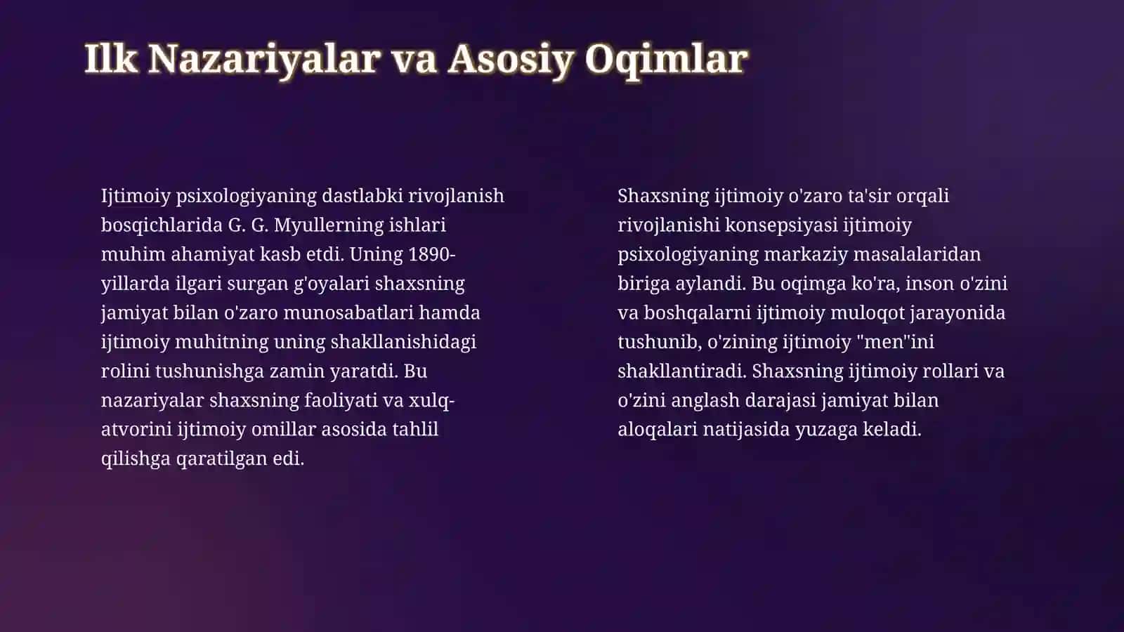 Sotsial ,,men"ni paydo bolishi . Ch.Kulining ,, koʻzgudagi men" nazariyasi 4
