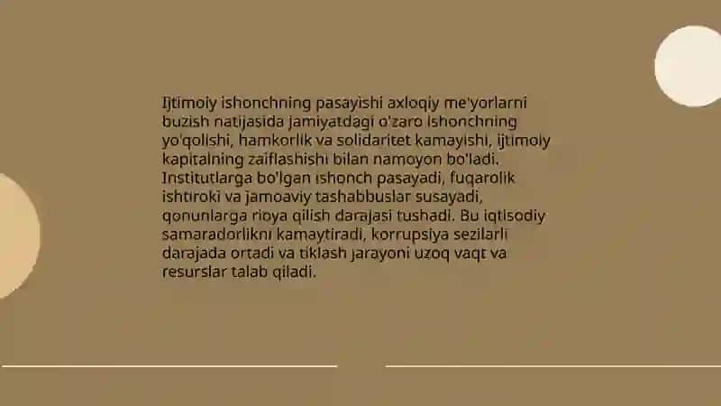 Axloqiy Standartlarni Buzish Natijalari 4