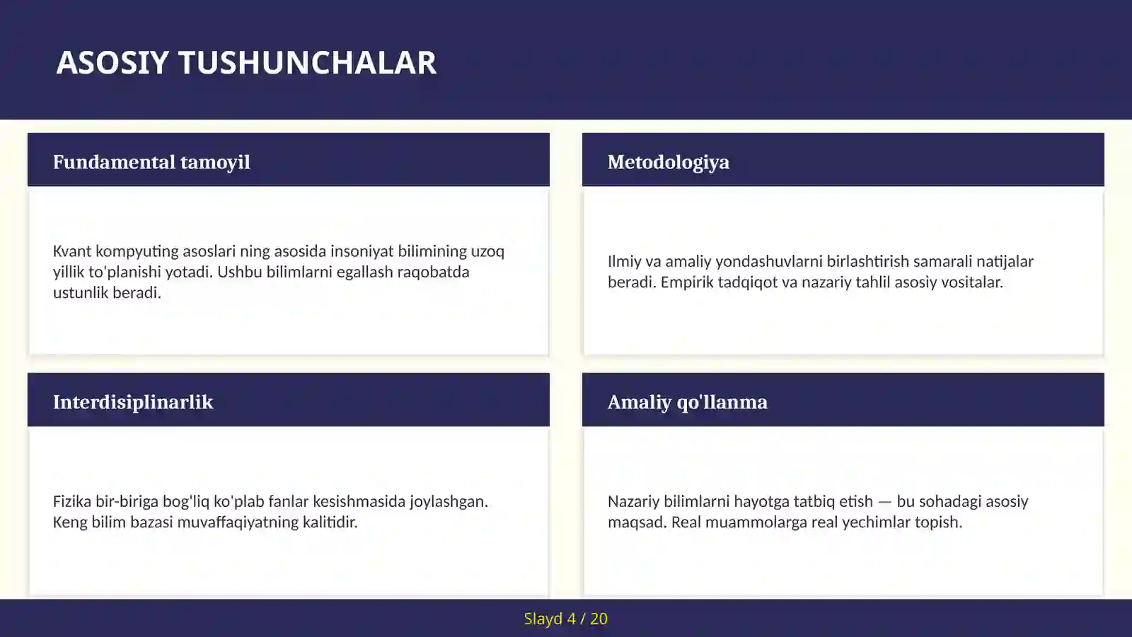 KVANT KOMPYUTING ASOSLARI 4
