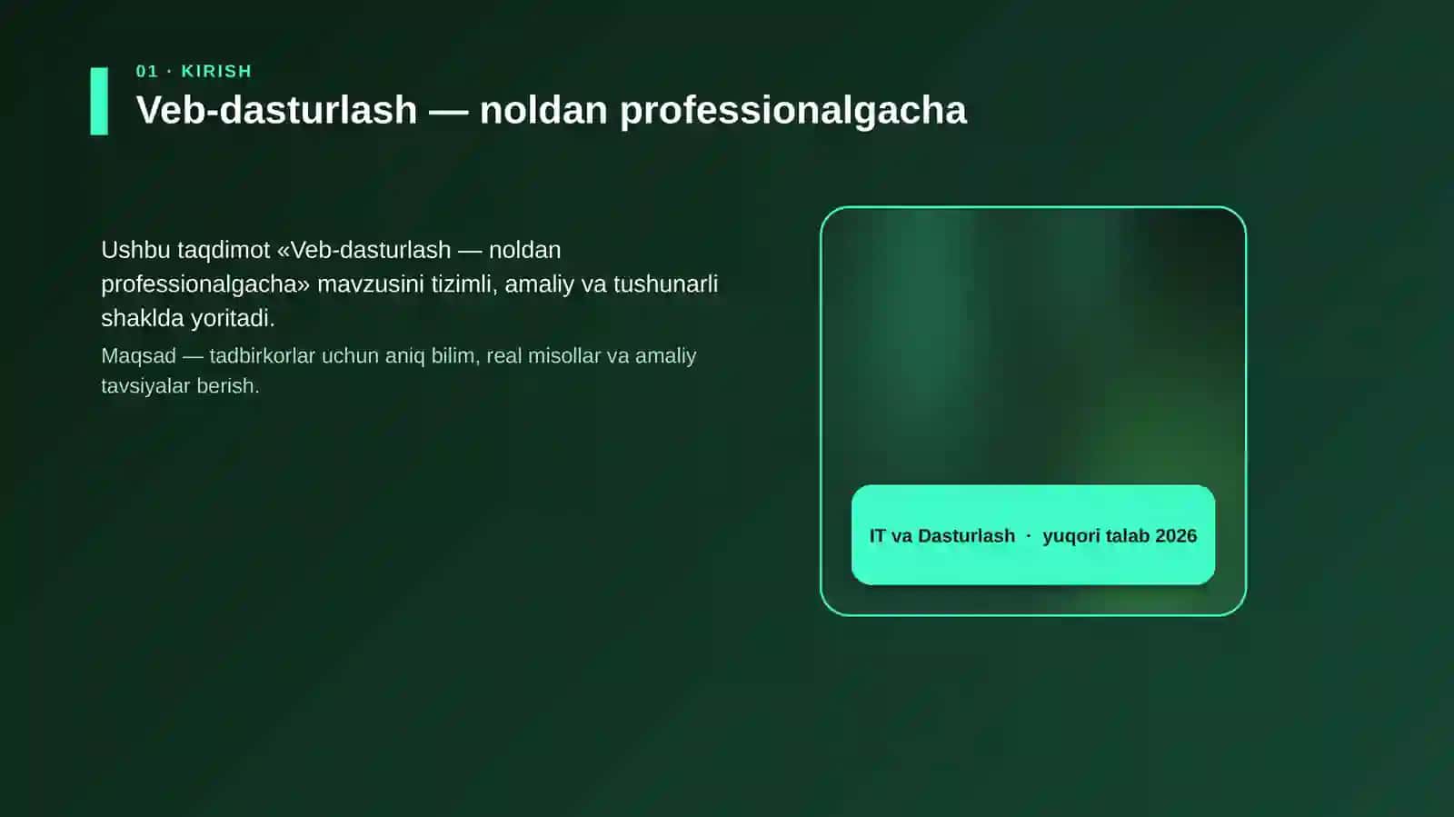 Veb-dasturlash — noldan professionalgacha 4