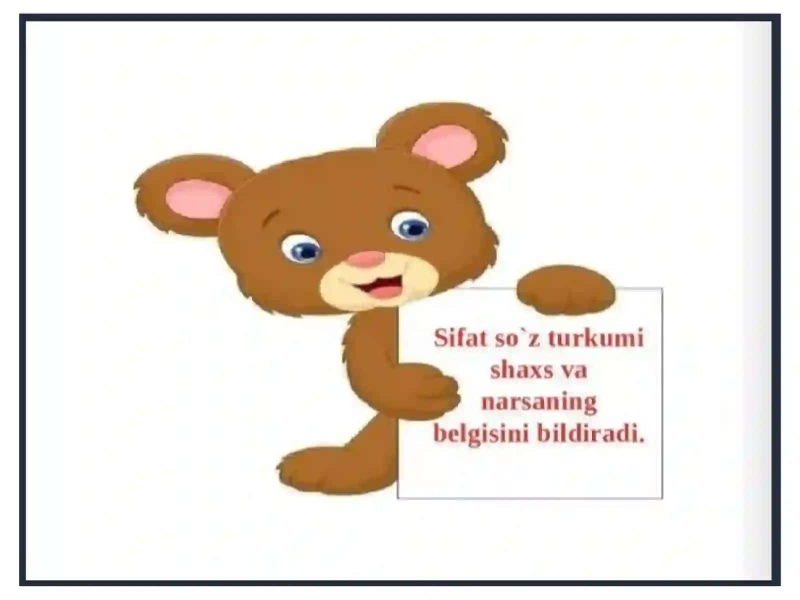 Sifat so'z turkumi. Tub va yasama sifatlar 4