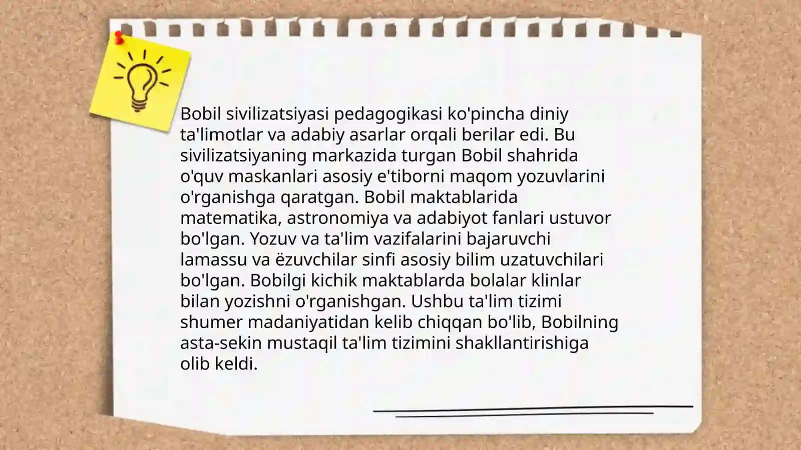 Eng qadimgi davrlarda talim tarbiya va pedagogik fikirlar 4