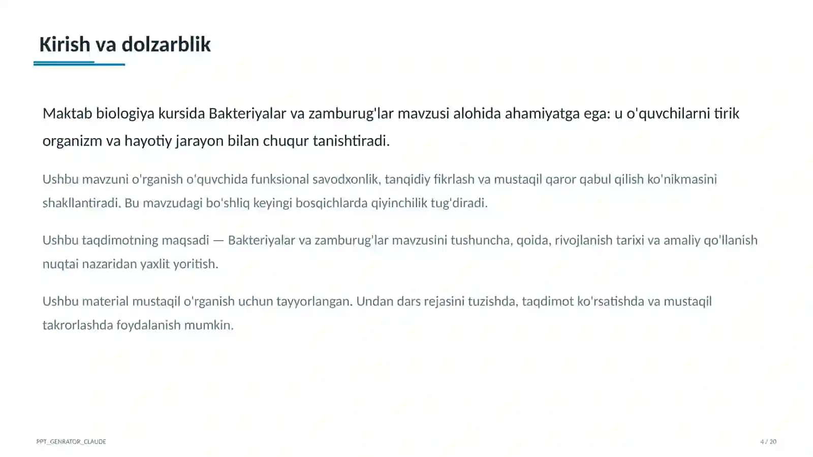 Bakteriyalar va zamburug'lar (6-sinf) 4