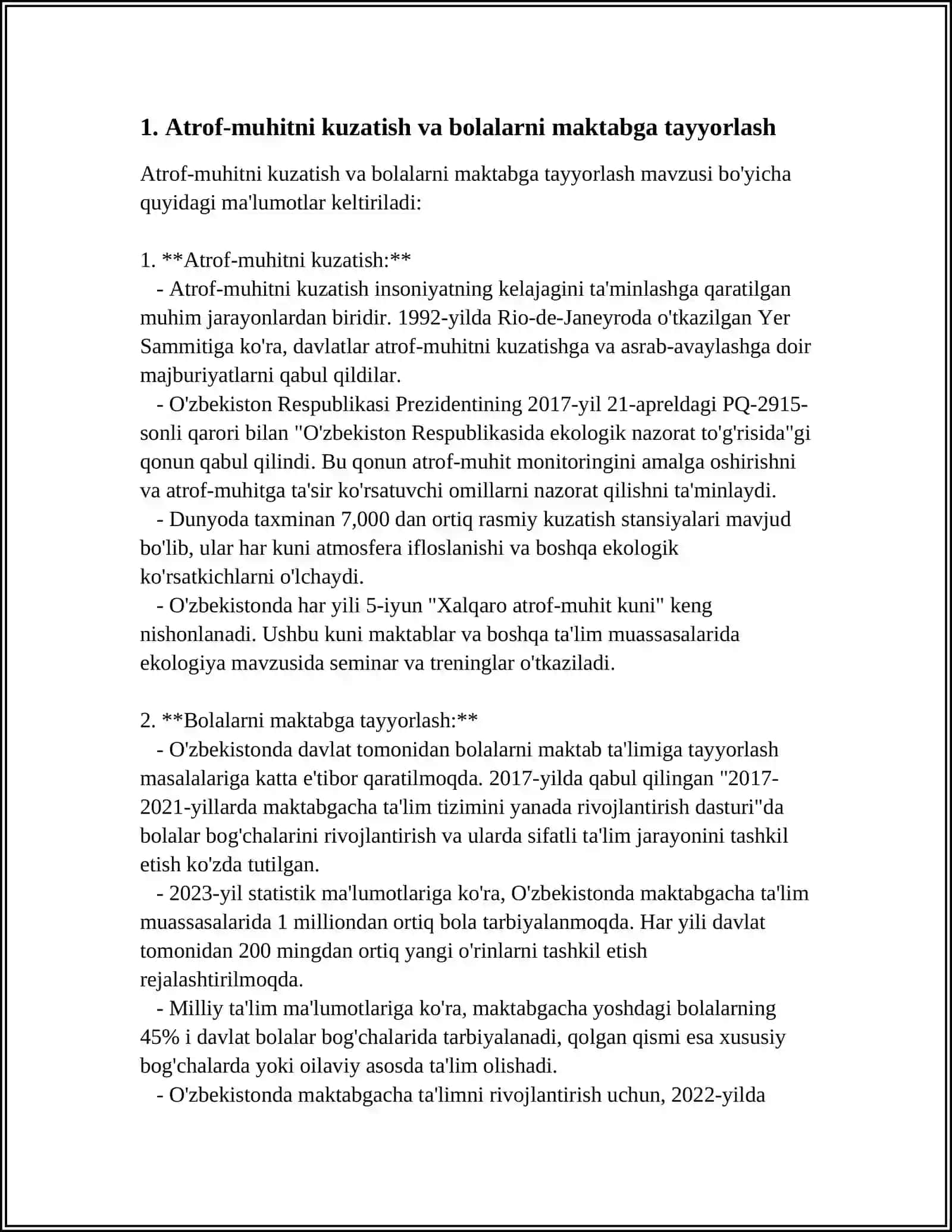 BOLALARNI MAKTABGA TAYYORLASHDA TABIAT BILAN TANISHTIRISH METODIKASI 4