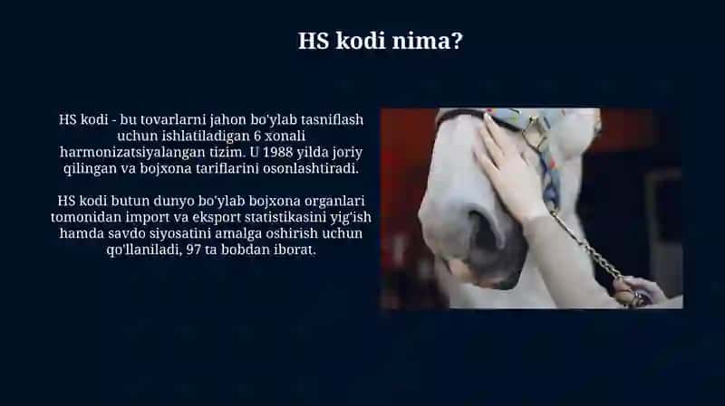 HS kodlari orqali qoramol va zotli otlarning tif tn kodi boʻyicha identifikatsiyalash 4