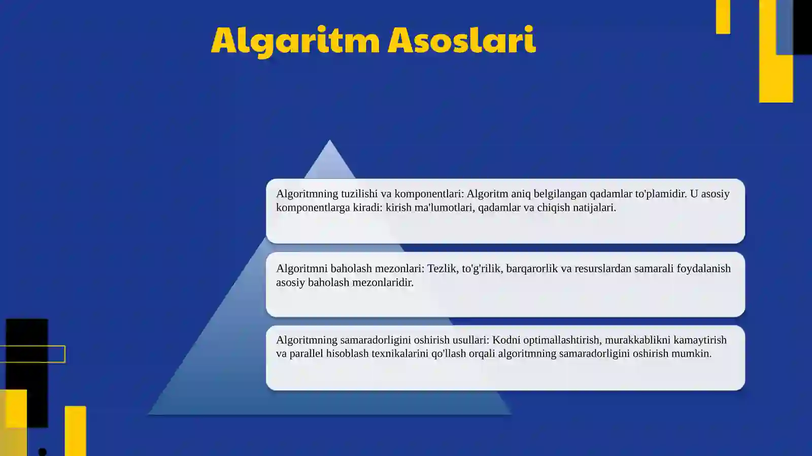 Algaritm tushunchasi va asoslari 4